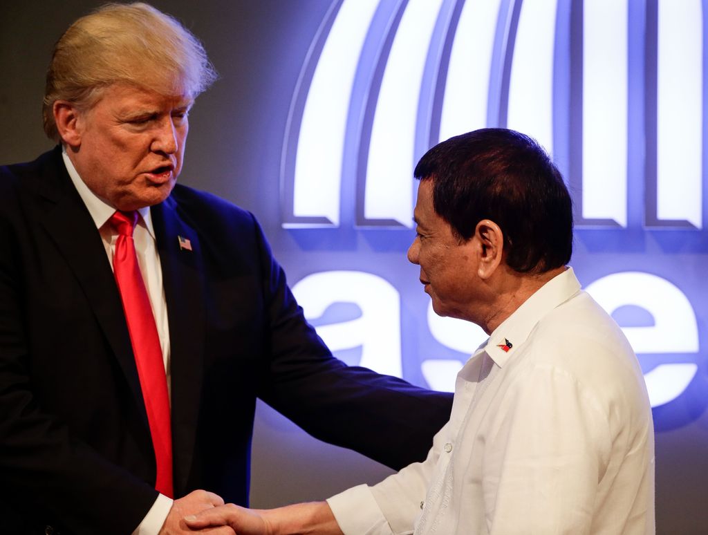 &nbsp;Donald Trump e Rodrigo Duterte