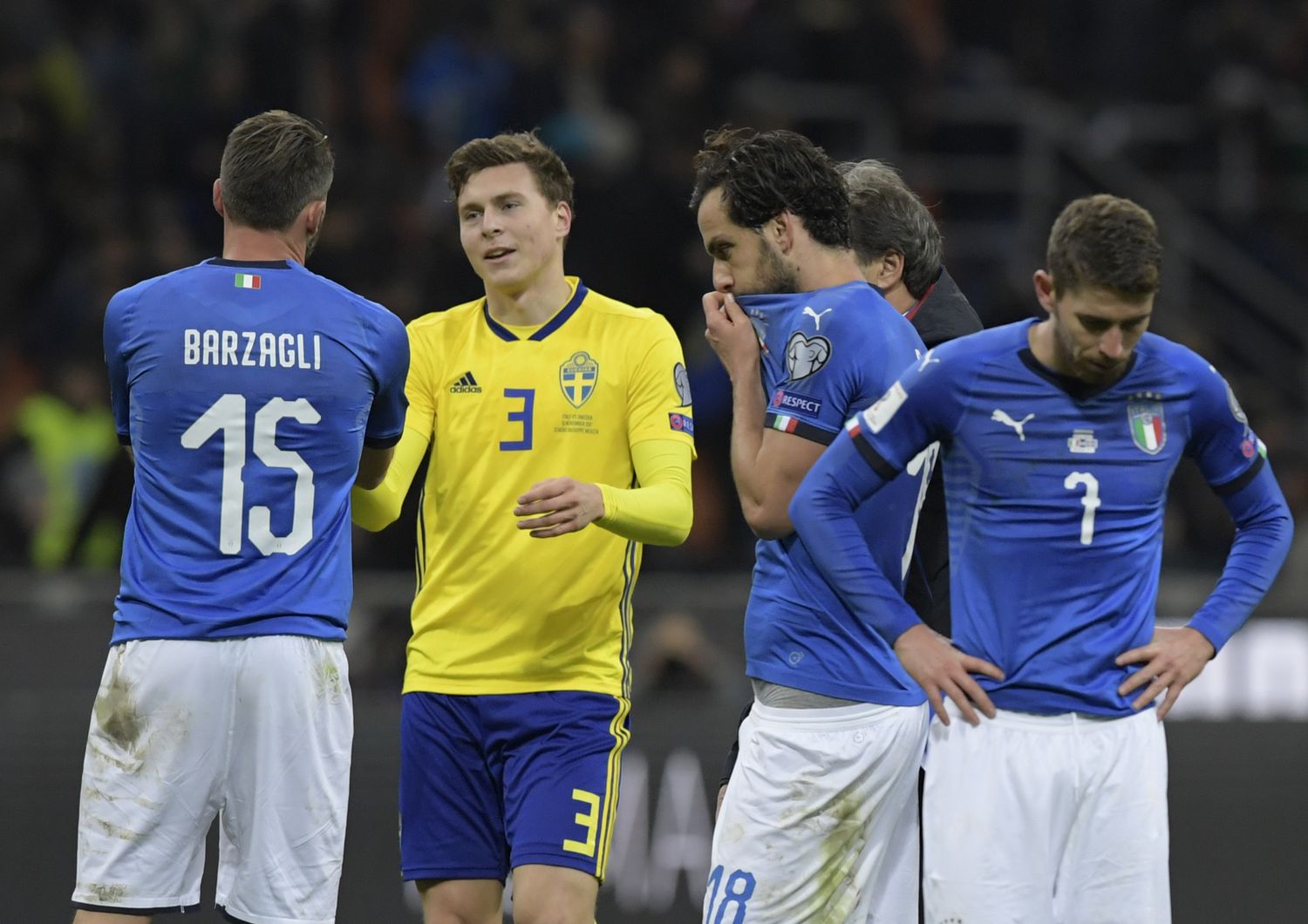 Italia-Svezia 0-0, azzurri fuori dai Mondiali in Russia