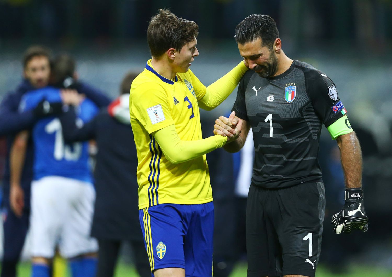 &nbsp;Italia-Svezia 0-0, Buffon in lacrime