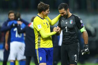 &nbsp;Italia-Svezia 0-0, Buffon in lacrime