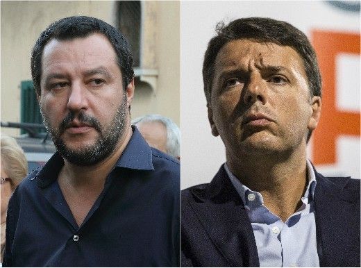 &nbsp;Matteo Salvini e Matteo Renzi