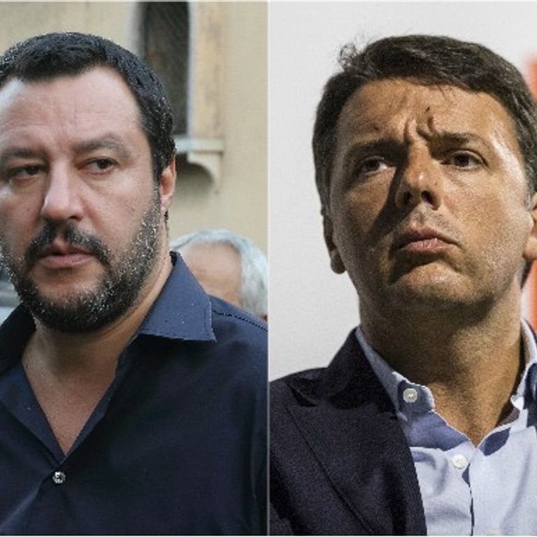 &nbsp;Matteo Salvini e Matteo Renzi