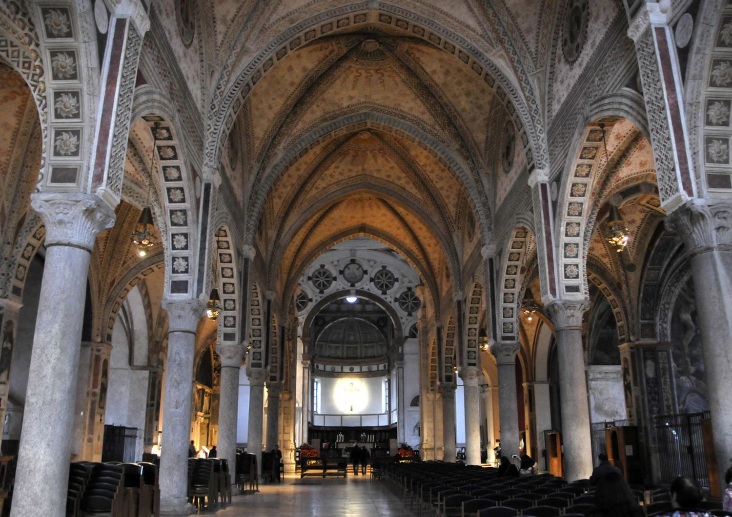 Milano. L'interno della Chiesa di Santa Maria delle Grazie