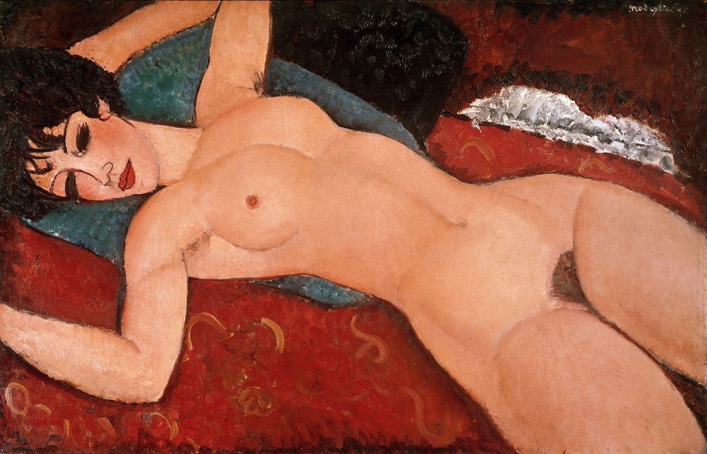 &nbsp;Nudo sdraiato, Modigliani