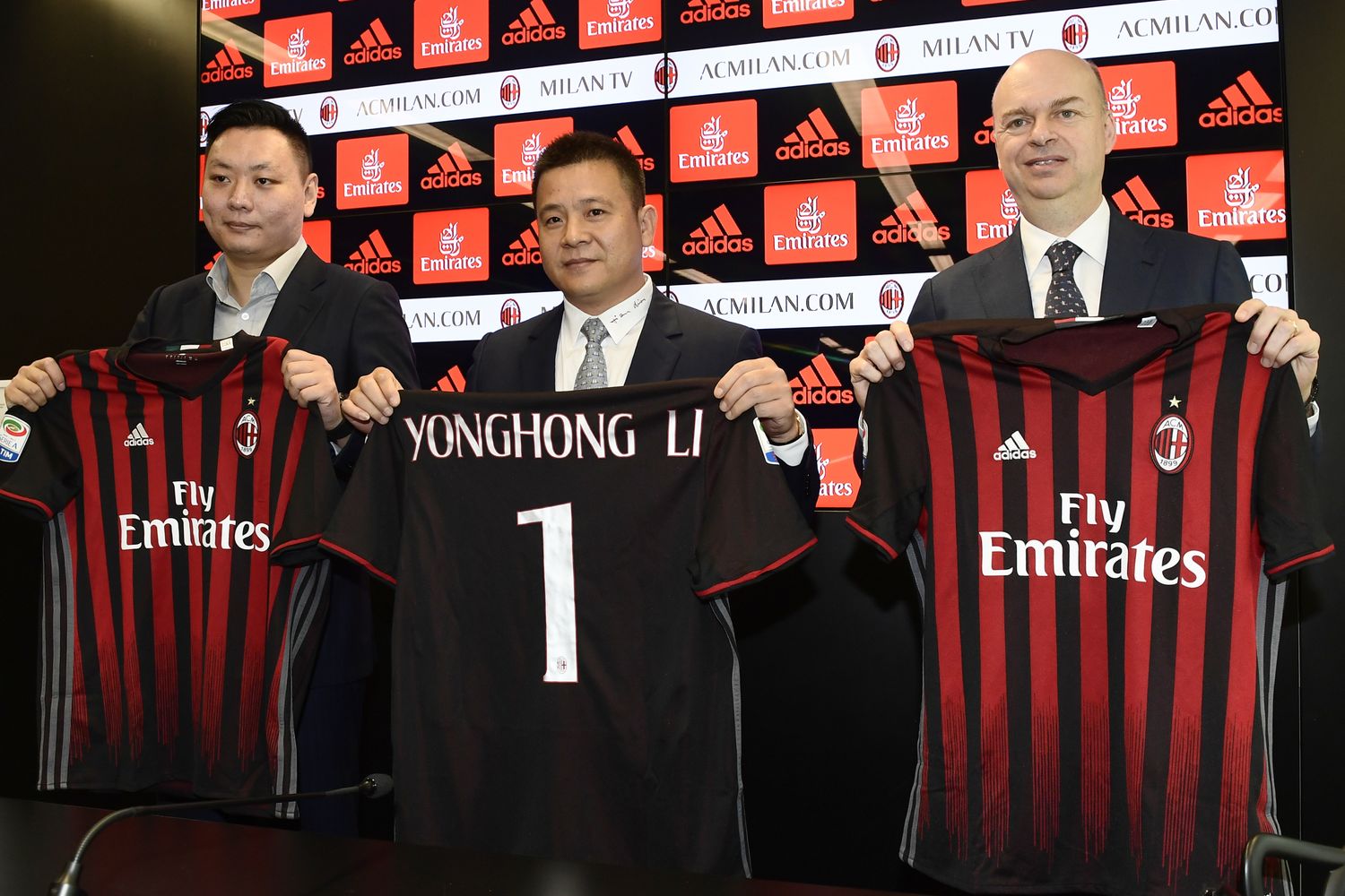 &nbsp;Li Yonghong e Marco Fassone