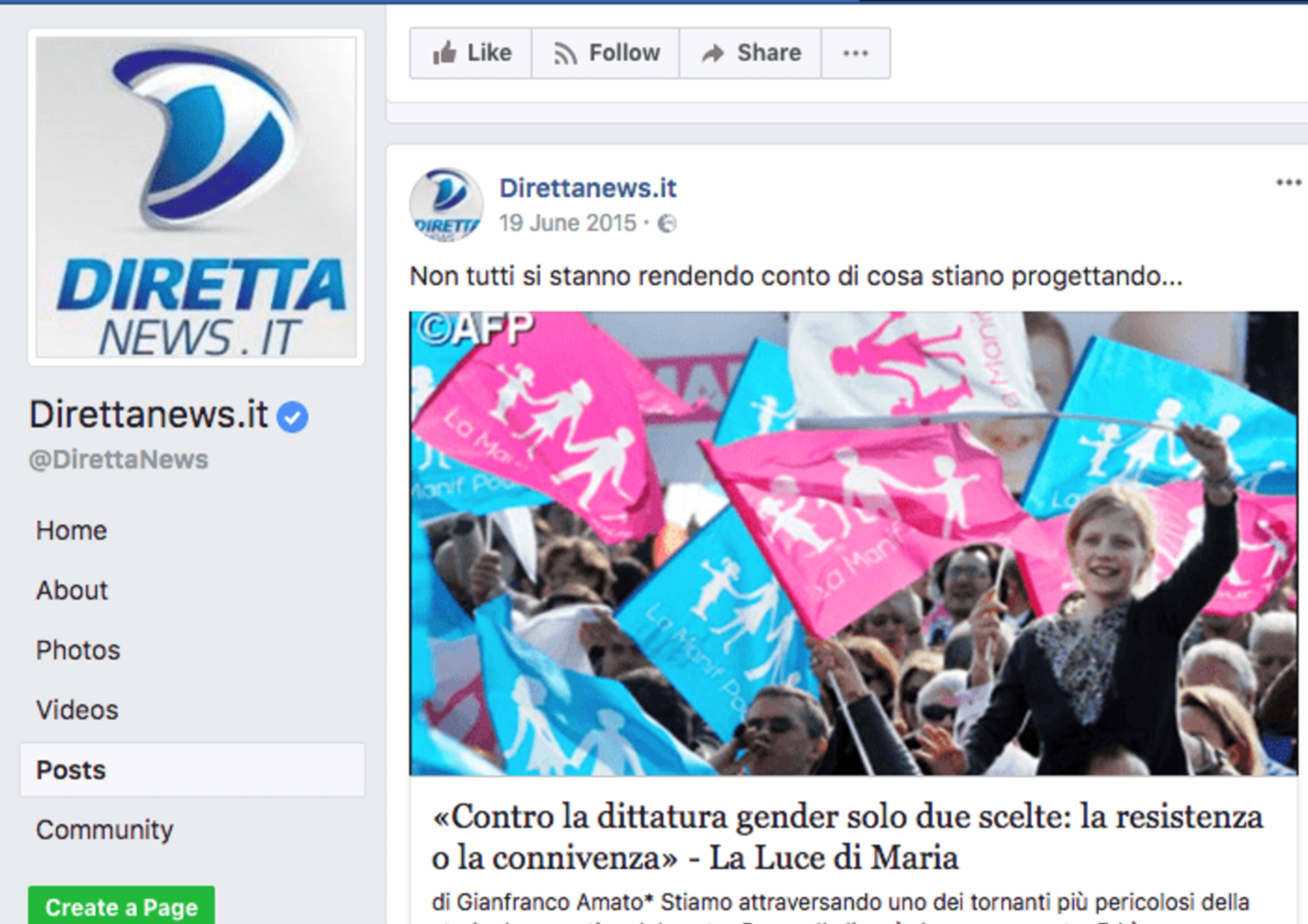 Facebook blocca le pagine di alcuni siti di news italiani dopo un&#39;inchiesta di&nbsp;Buzzfeed