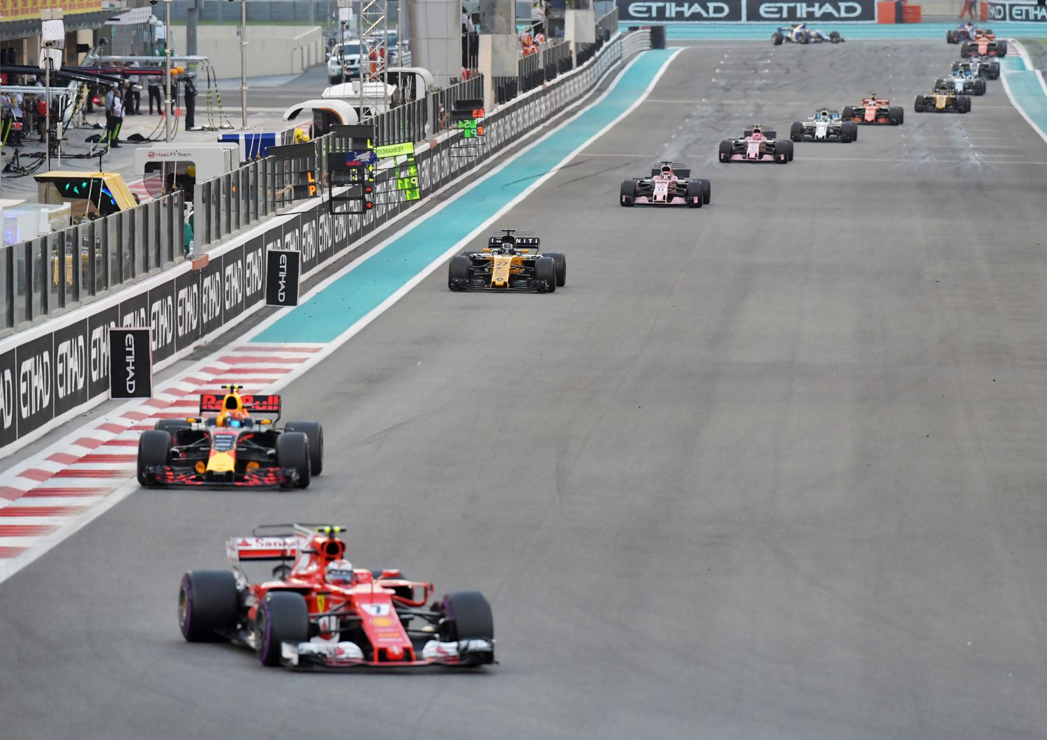 &nbsp;Il Gran Premio di Formula Uno di Abu Dhabi sul circuito di Yas Marina, 26 novembre 2017.