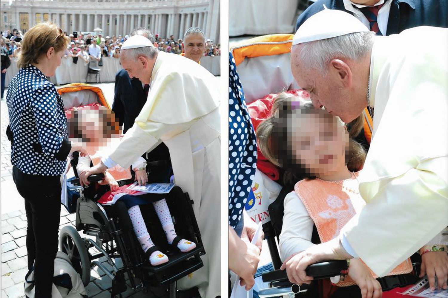 &nbsp;Eleonora Gavazzeni con Papa Francesco