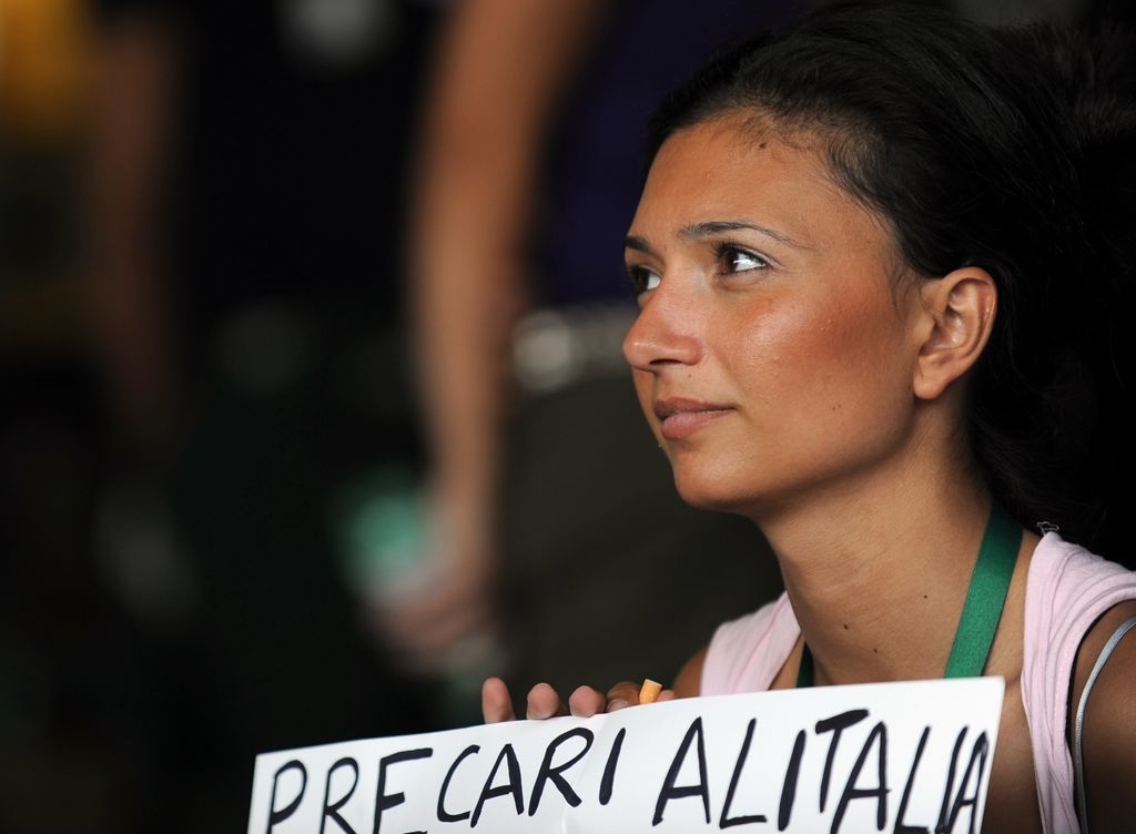 &nbsp;Una manifestazione di precari