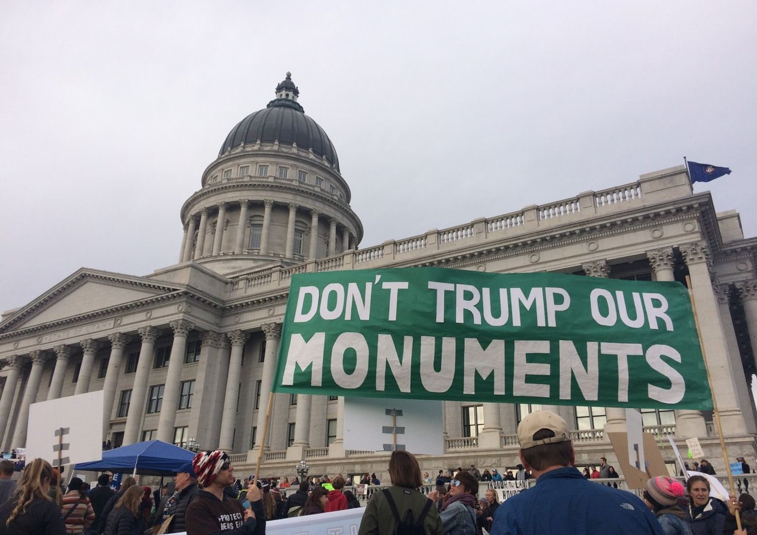 &nbsp;Proteste a Washington contro la riduzione dei parchi monumento