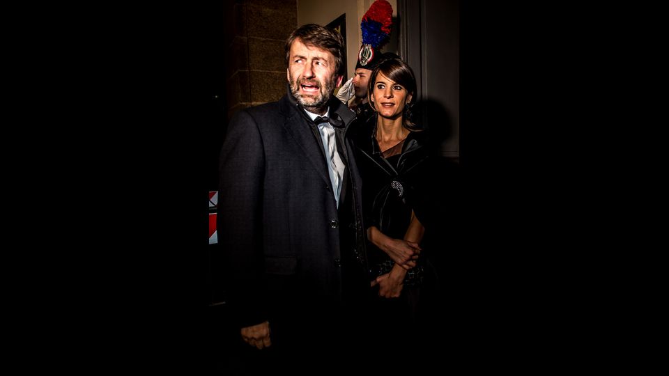 Dario Franceschini, ministro dei Beni e delle attivit&agrave; culturali e del turismo&nbsp;e signora (AGF)