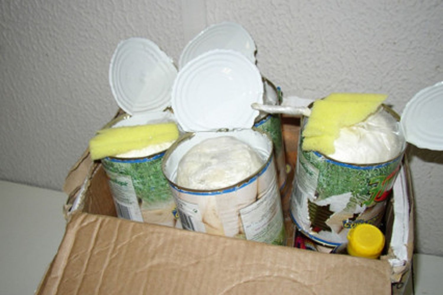 Droga nascosta in barattoli di conserve