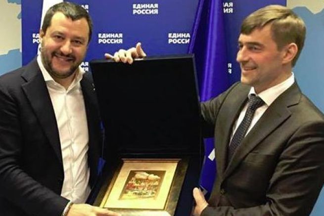 &nbsp;Matteo Salvini e Serghei Zheleznyak