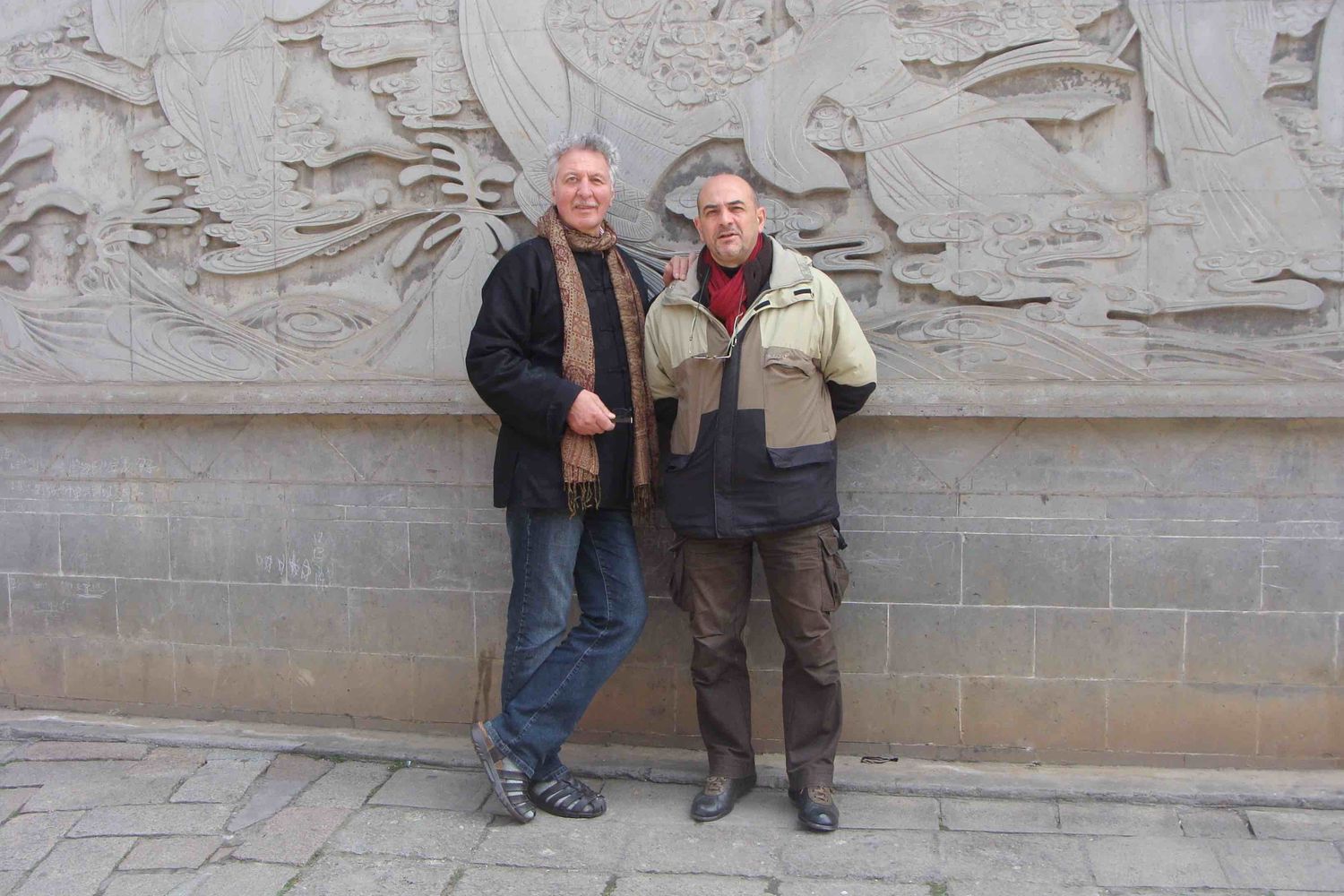 &nbsp;Koko con l'autore a Xi'an, l'antica capitale della Cina