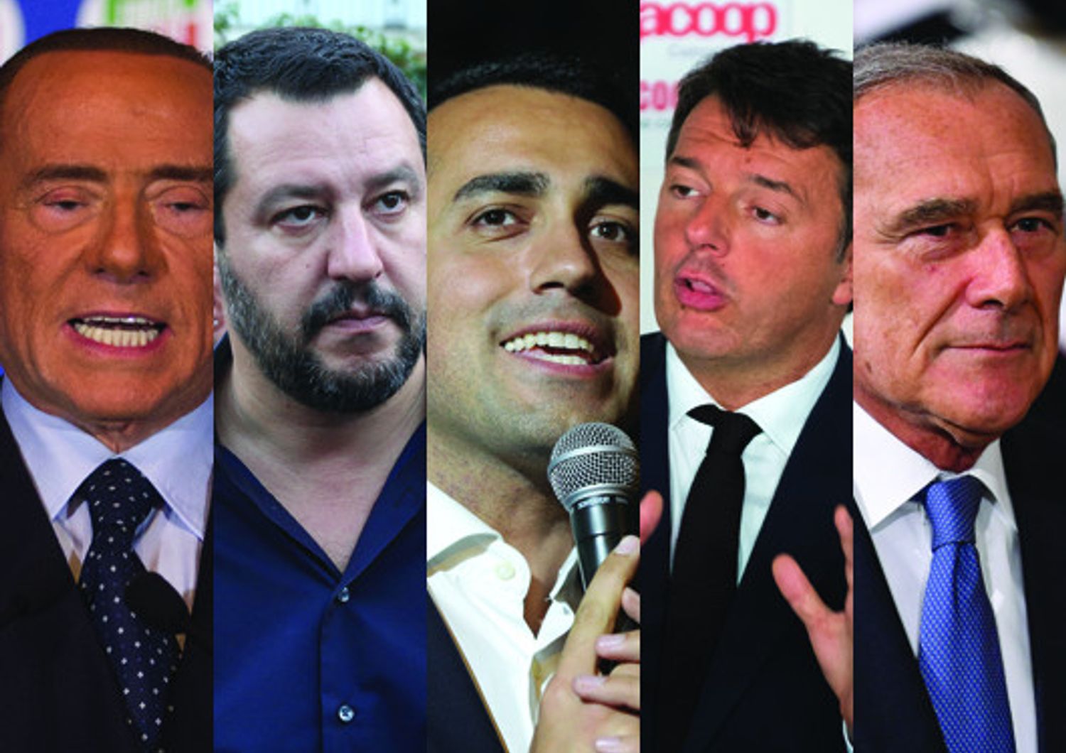 &nbsp;Berlusconi Salvini Di Maio Renzi Grasso