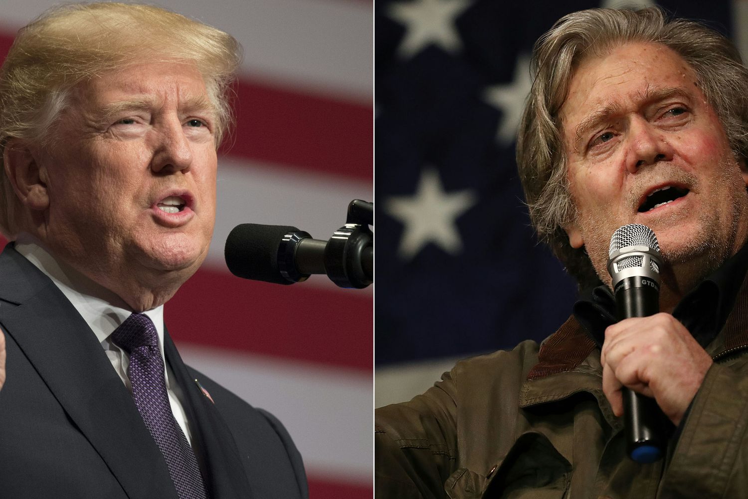 &nbsp;Donald Trump e Steve Bannon