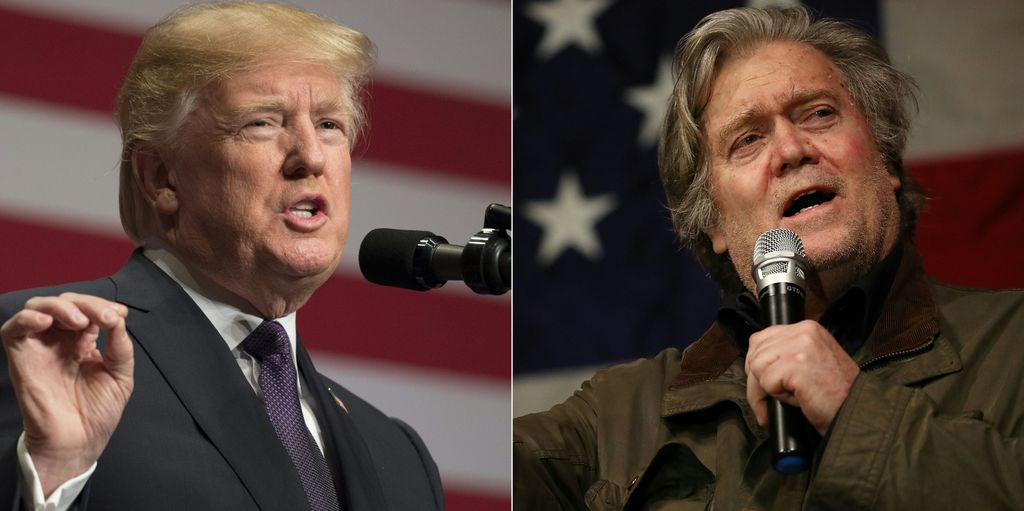 &nbsp;Donald Trump e Steve Bannon
