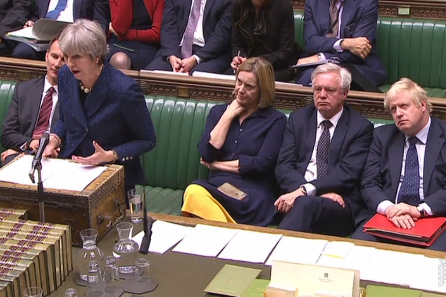 &nbsp;Theresa May, Amber Rudd, David Davis e Boris Johnson