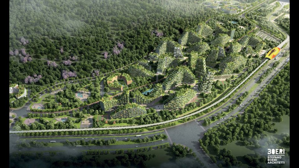 La Forest City Liuzhou in Cina&nbsp;