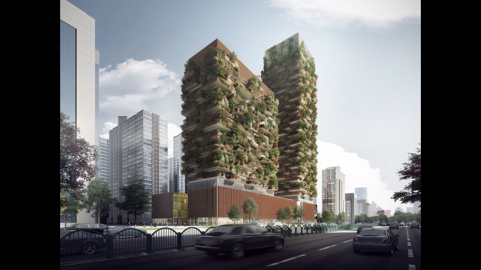 Il Bosco Verticale a&nbsp;Nanjing in Asia