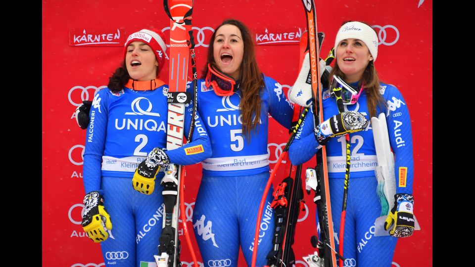 La discesa&nbsp;libera&nbsp;di&nbsp;Bad&nbsp;Kleinkirchheim, tripletta italiana con Federica Brignone, Sofia&nbsp; Goggia e Nadia Franchini