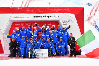 Discesa libera di Bad Kleinkirchheim, la squadra italiana (Afp)