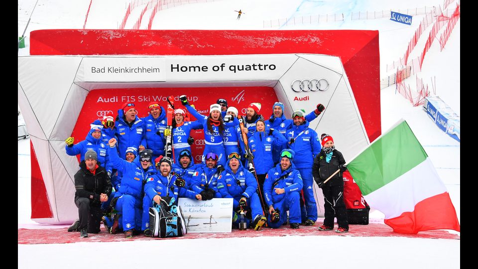 Discesa libera di Bad Kleinkirchheim, la squadra italiana (Afp)