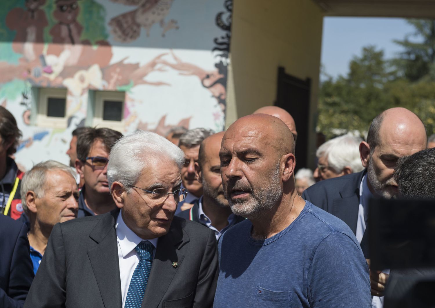 &nbsp;Sergio Mattarella con Sergio Pirozzi