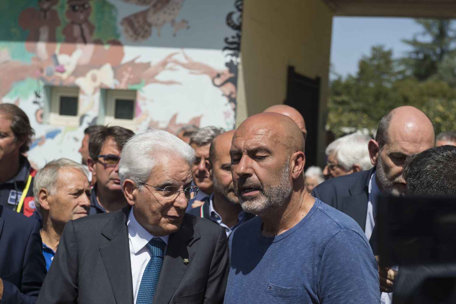 &nbsp;Sergio Mattarella con Sergio Pirozzi