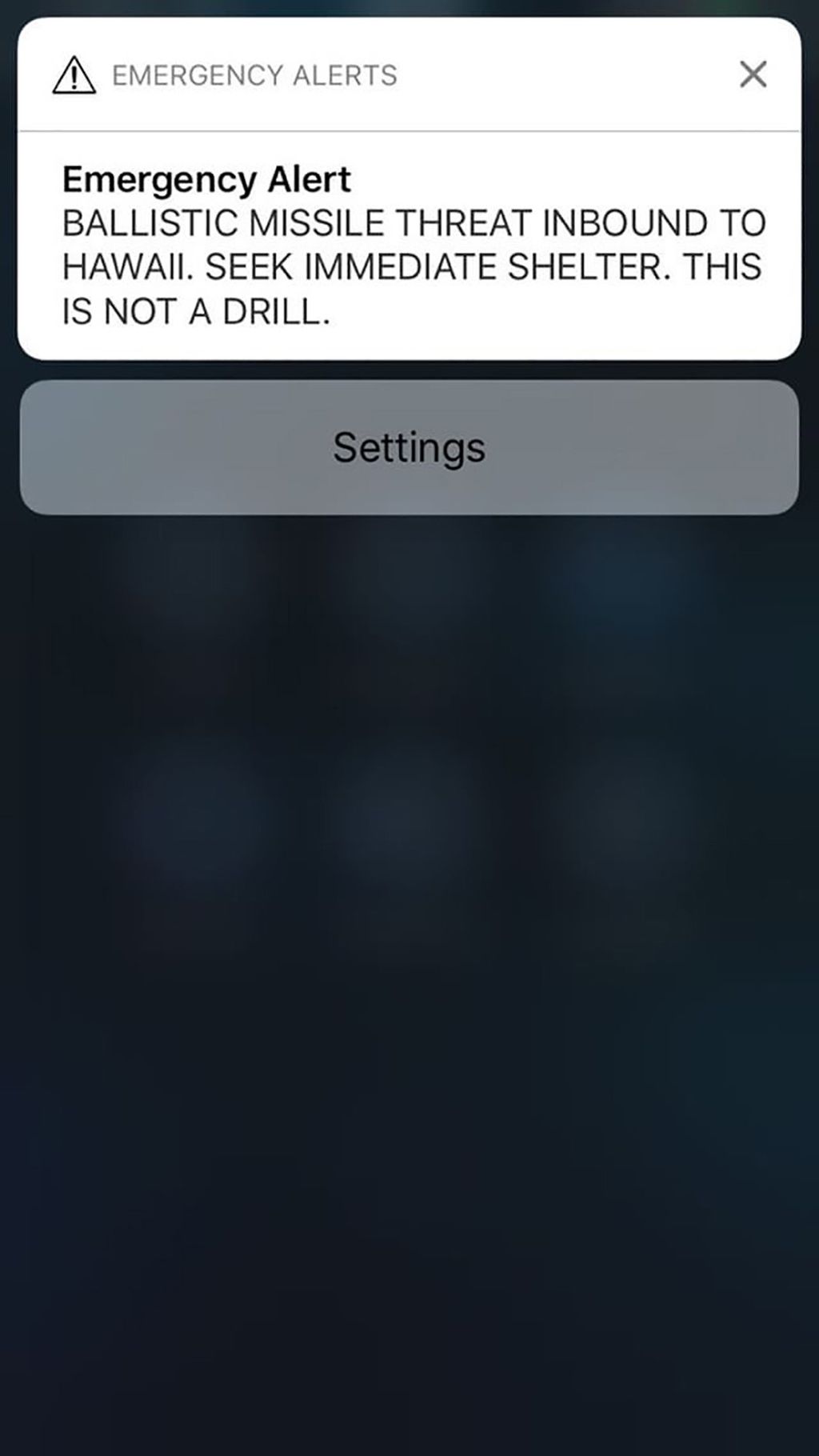 &nbsp;Alert attacco nucleare&nbsp;