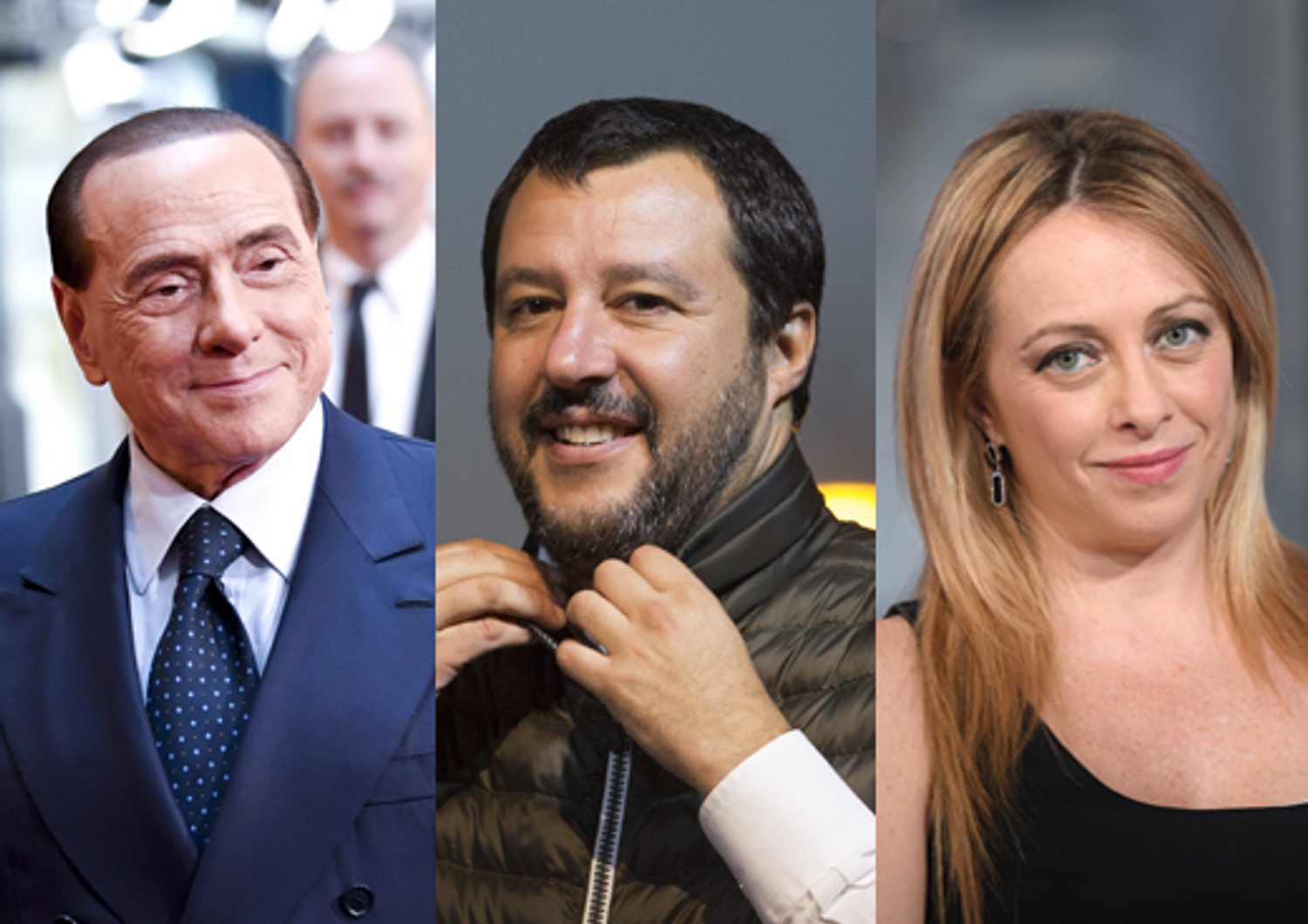 Berlusconi Salvini Meloni