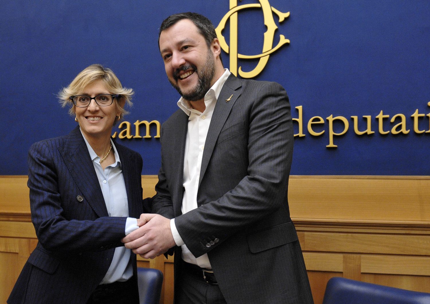&nbsp;Giulia Bongiorno e Matteo Salvini (AGF)