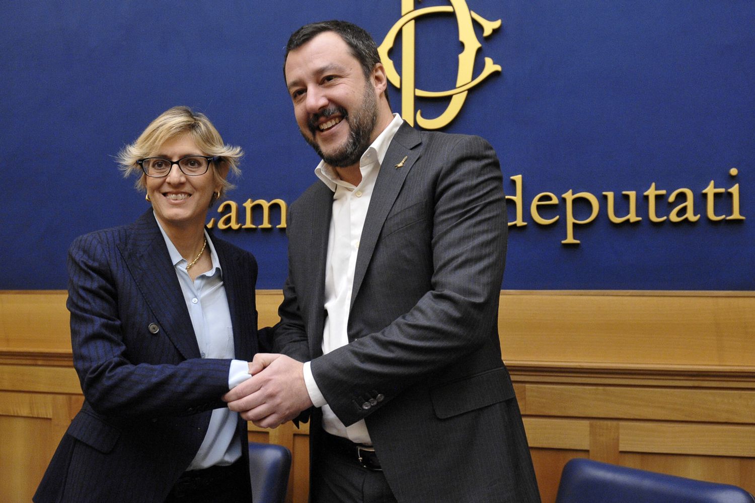 &nbsp;Giulia Bongiorno e Matteo Salvini (AGF)