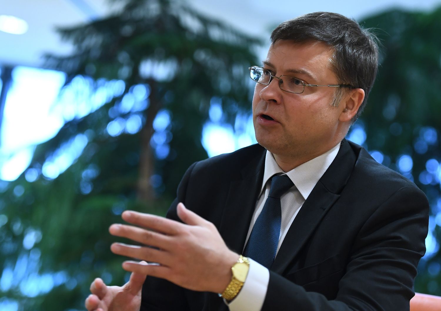 Valdis&nbsp;Dombrovskis vicepresidente della Commissione responsabile per l'Euro