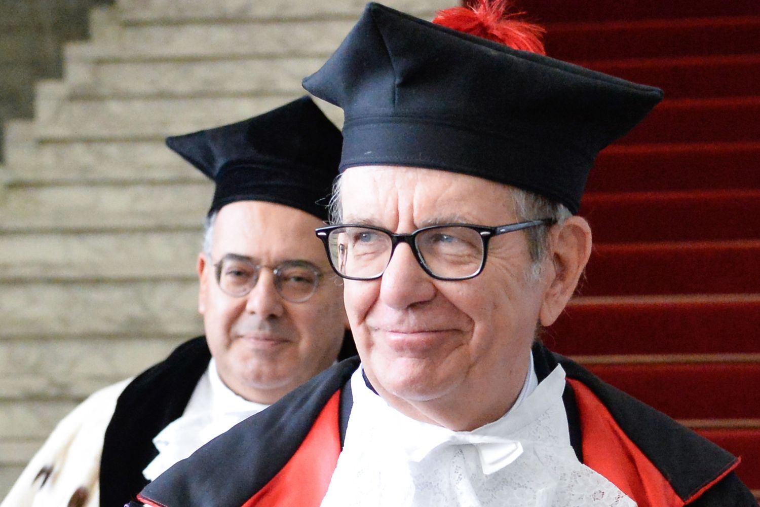&nbsp;Eugenio Gaudio, Rettore della Sapienza e Pier Carlo Padoan, ministro dell'Economia