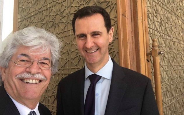 &nbsp;Bashar al Assad con Antonio Razzi