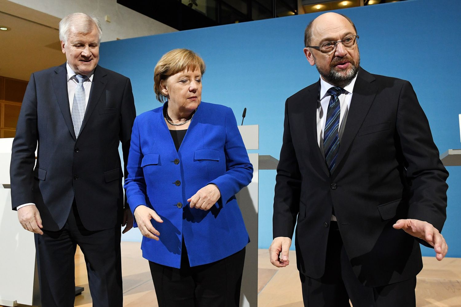 &nbsp;Angela Merkel e Martin Shulz