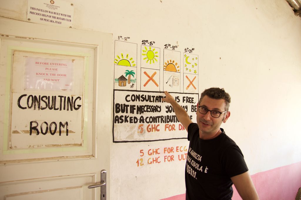 Diego Manzoni all'Health Aid di Saboba, tra Togo e Ghana
