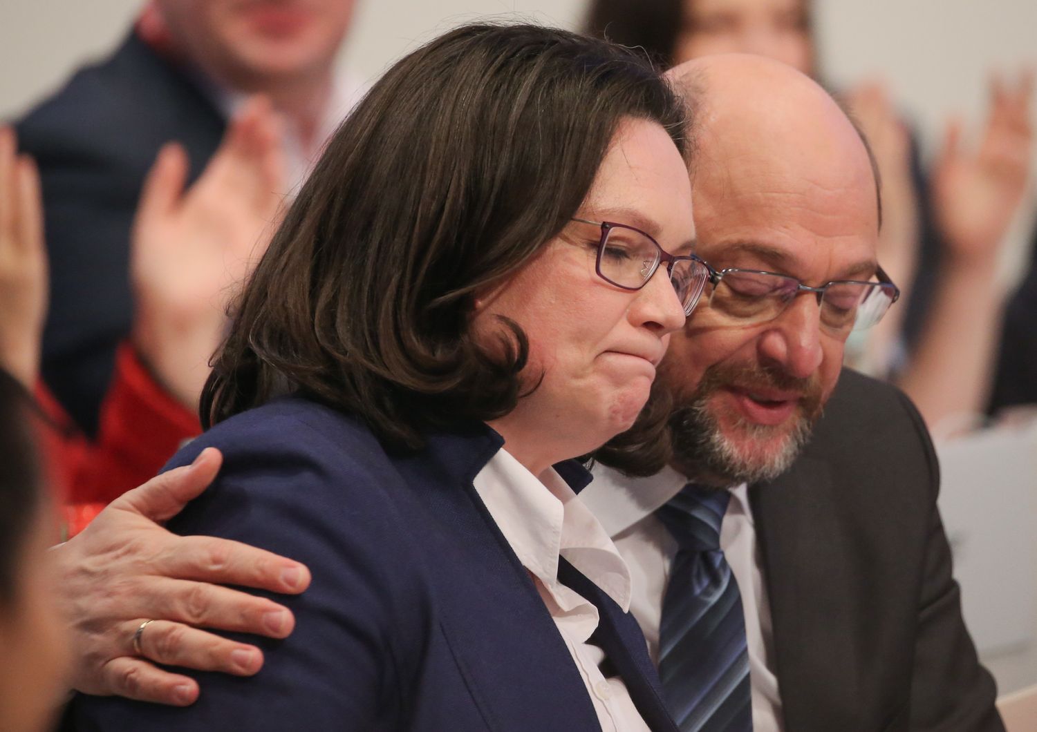 &nbsp;Andrea Nahles e Martin Schulz