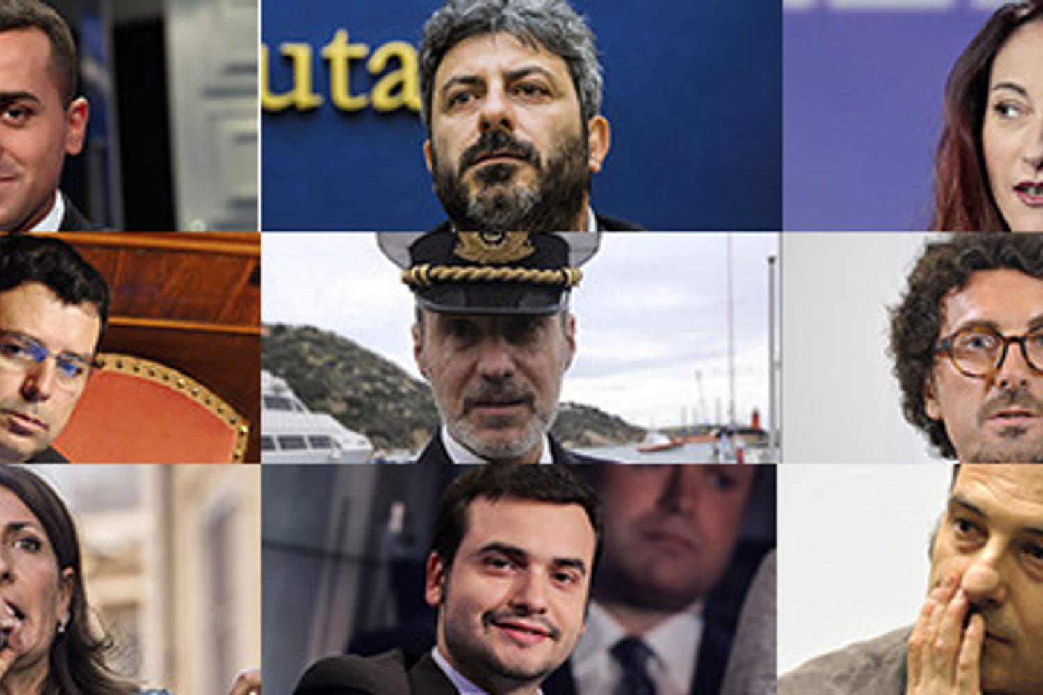 Di Maio, Fico, Taverna, Scibona, De Falco, Toninelli, Ruocco, Sibilia e Fracassi
