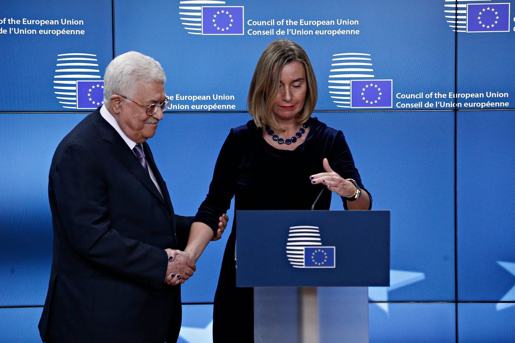 &nbsp;Abu Mazen e Federica Mogherini