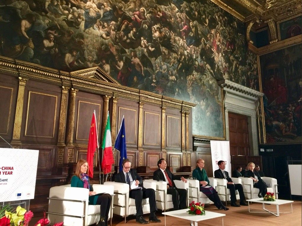 Cerimonia di inaugurazione dell'Anno del Turismo Europa-Cina, Venezia, 19 gennaio