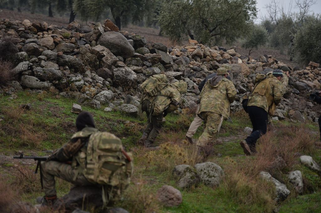 &nbsp;Soldati della Free Syrian Army, schierata dai turchi contro i curdi