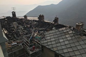 &nbsp;Sacra di San Michele dopo l'incendio&nbsp;