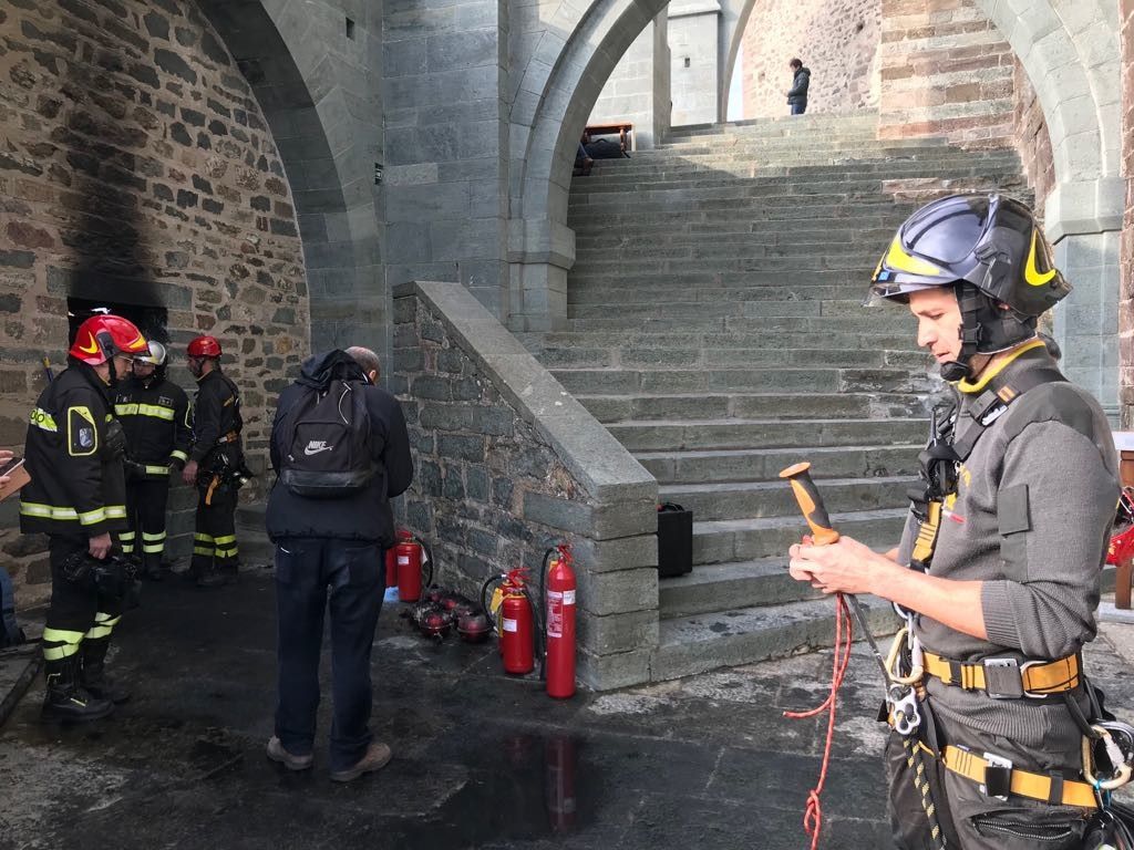 &nbsp;Sacra di San Michele dopo l'incendio