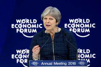 &nbsp;Theresa May, primo ministro britannico al World Economic Forum