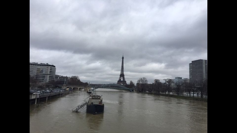 La Senna in piena&nbsp;