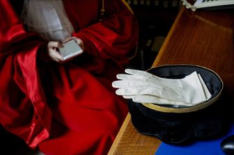 &nbsp;Un magistrato durante l'inaugurazione dell'anno giudiziario