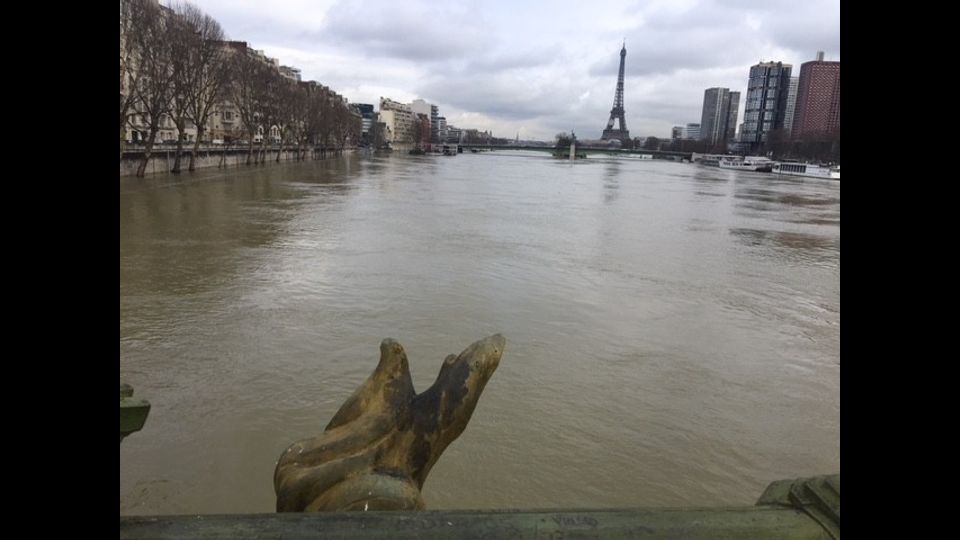 La Senna in piena&nbsp;