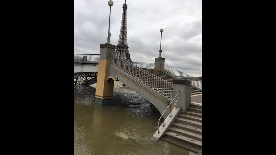 La Senna in piena&nbsp;